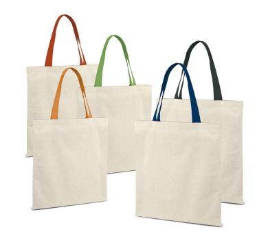 Памучни чанти с цветни дълги дръжки