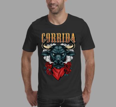 Тениска с щампа Corrida