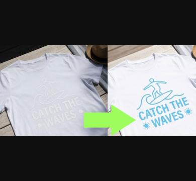 Мъжка / Дамска тениска „Catch the Waves“ – Щампата променя цвета си на слънце!