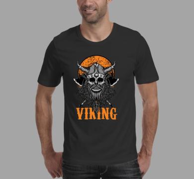 Тениска с щампа Viking
