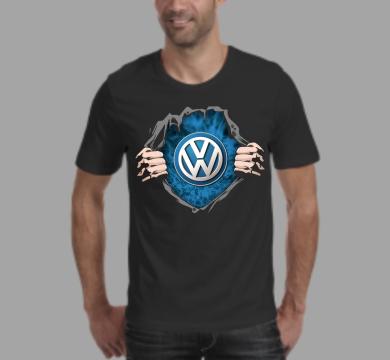 Тениска с щампа VW