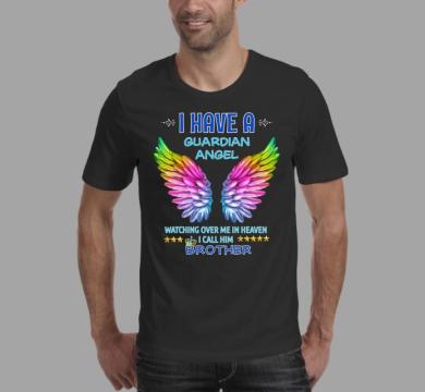 Тениска с щампа Guardian angel