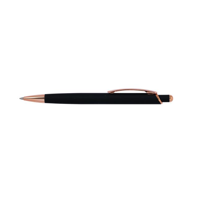 Метална химикалка с елементи от розово злато