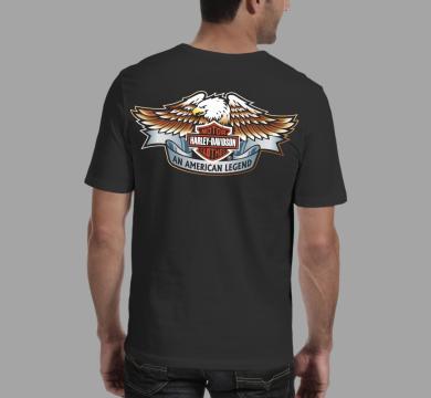 Тениска с щампа Harley Davidson