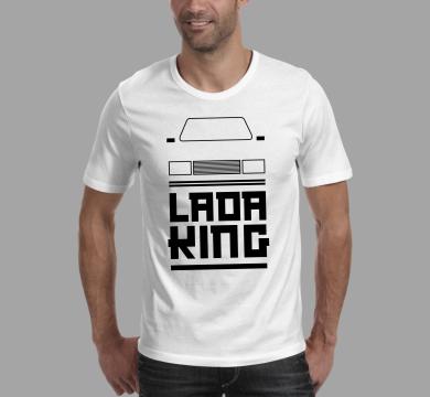 Тениска с щампа Лада Кинг