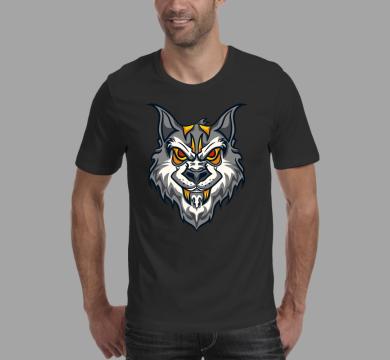 Тениска с щампа Wolf